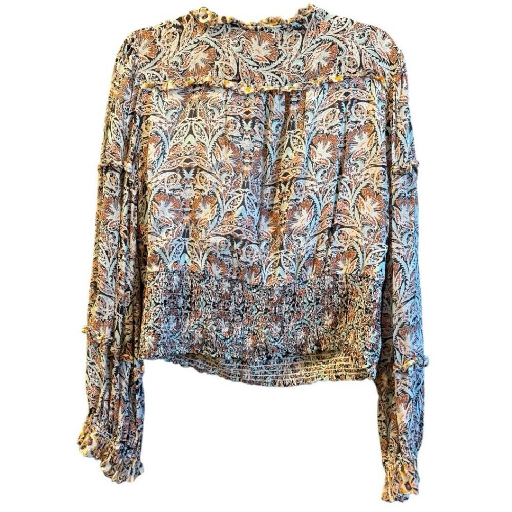 Anthropologie Printed Ruffle Blouse - Picture 5 of 8